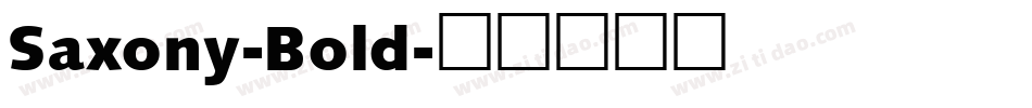 Saxony-Bold字体转换
