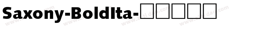 Saxony-BoldIta字体转换