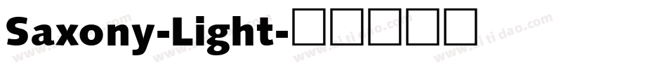 Saxony-Light字体转换