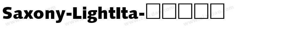 Saxony-LightIta字体转换