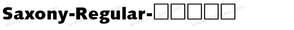 Saxony-Regular字体转换