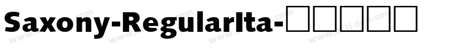 Saxony-RegularIta字体转换
