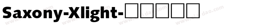 Saxony-Xlight字体转换