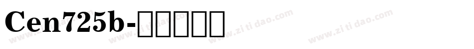 Cen725b字体转换
