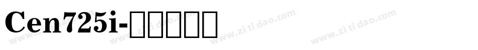 Cen725i字体转换