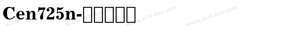 Cen725n字体转换