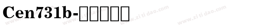 Cen731b字体转换
