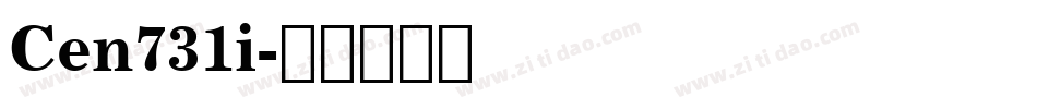 Cen731i字体转换