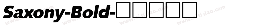 Saxony-Bold字体转换