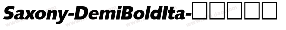 Saxony-DemiBoldIta字体转换