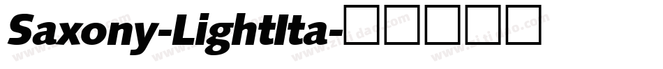 Saxony-LightIta字体转换