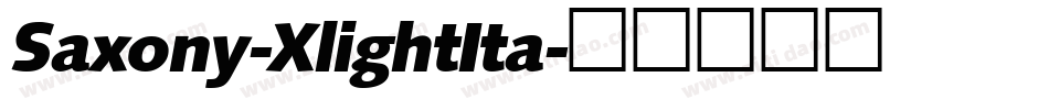 Saxony-XlightIta字体转换