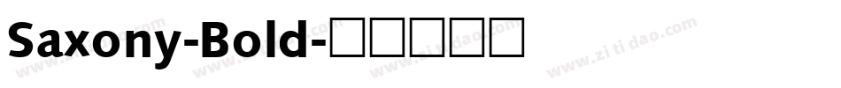 Saxony-Bold字体转换