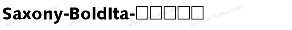 Saxony-BoldIta字体转换