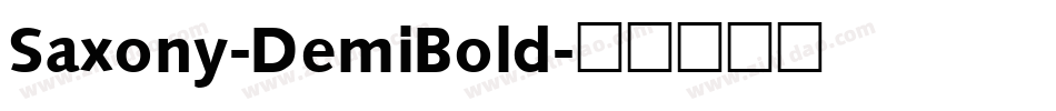 Saxony-DemiBold字体转换