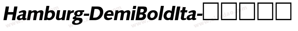 Hamburg-DemiBoldIta字体转换