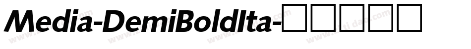 Media-DemiBoldIta字体转换