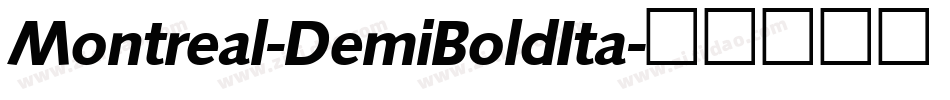 Montreal-DemiBoldIta字体转换