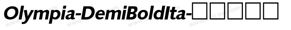 Olympia-DemiBoldIta字体转换