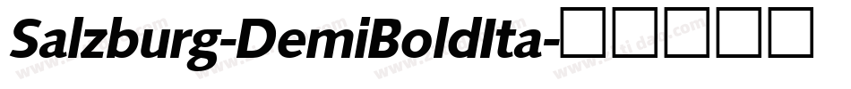 Salzburg-DemiBoldIta字体转换