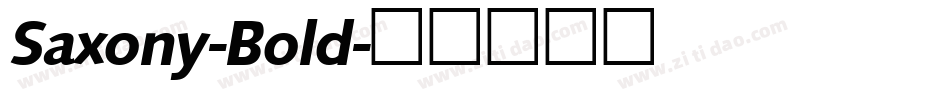 Saxony-Bold字体转换