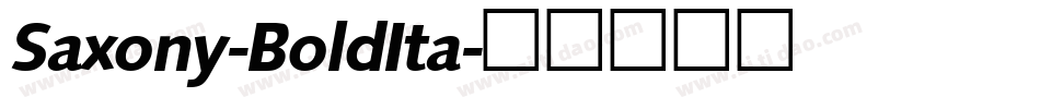 Saxony-BoldIta字体转换