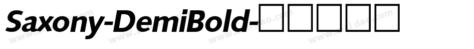 Saxony-DemiBold字体转换