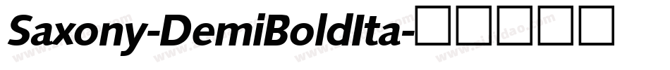Saxony-DemiBoldIta字体转换