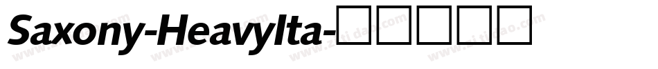 Saxony-HeavyIta字体转换