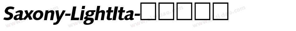 Saxony-LightIta字体转换