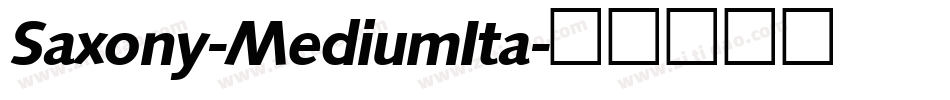 Saxony-MediumIta字体转换