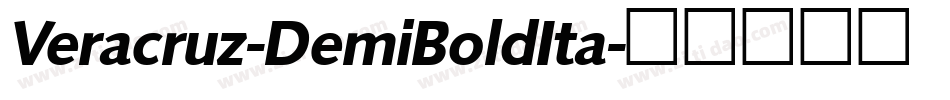 Veracruz-DemiBoldIta字体转换