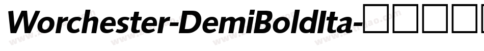 Worchester-DemiBoldIta字体转换