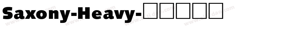 Saxony-Heavy字体转换