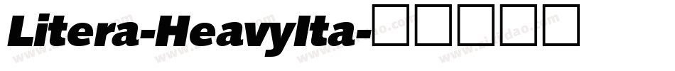 Litera-HeavyIta字体转换