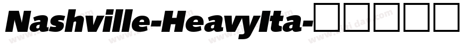 Nashville-HeavyIta字体转换
