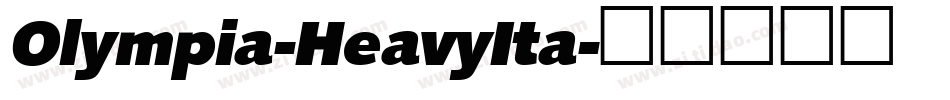 Olympia-HeavyIta字体转换