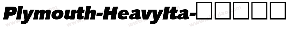 Plymouth-HeavyIta字体转换