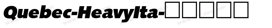 Quebec-HeavyIta字体转换