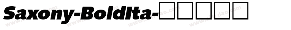 Saxony-BoldIta字体转换