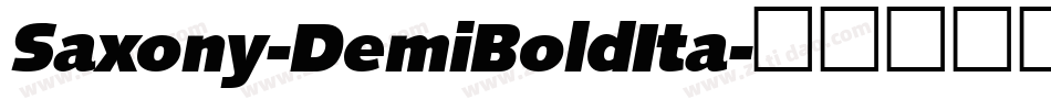 Saxony-DemiBoldIta字体转换