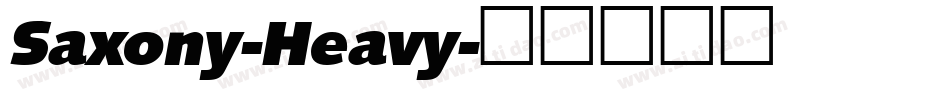 Saxony-Heavy字体转换