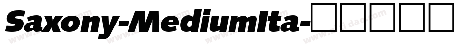 Saxony-MediumIta字体转换