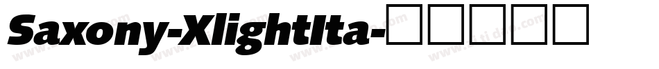 Saxony-XlightIta字体转换