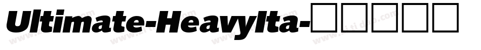 Ultimate-HeavyIta字体转换