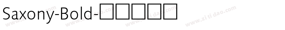 Saxony-Bold字体转换