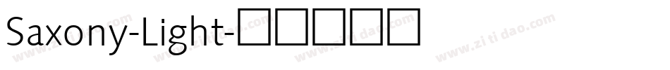Saxony-Light字体转换
