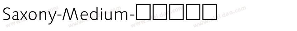 Saxony-Medium字体转换