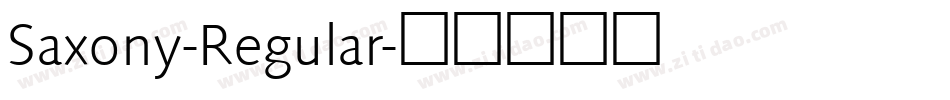Saxony-Regular字体转换