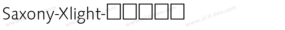 Saxony-Xlight字体转换
